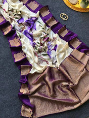 Pure & Premium Viscose Position Printed Saree