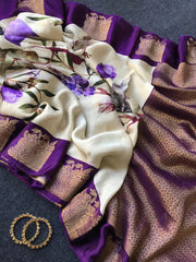Pure & Premium Viscose Position Printed Saree