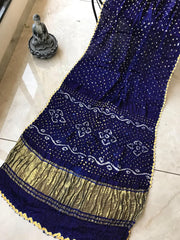 Pure Modal Silk Hand Bandhej Bandhani Saree