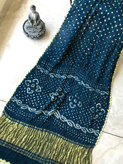 Pure Modal Silk Hand Bandhej Bandhani Saree