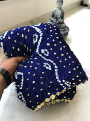 Pure Modal Silk Hand Bandhej Bandhani Saree