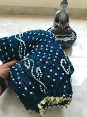 Pure Modal Silk Hand Bandhej Bandhani Saree