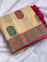 Latest Pashmina Darbari Saree