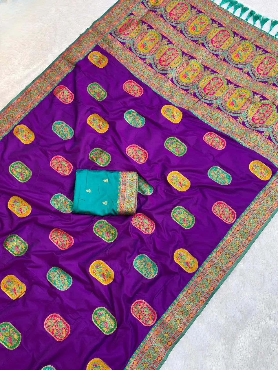 Latest Pashmina Darbari Saree