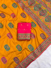 Latest Pashmina Darbari Saree