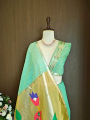 Soft Muga Cotton Morni Weaving Saree