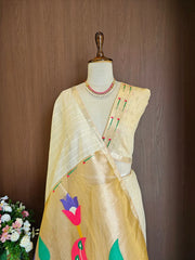 Soft Muga Cotton Morni Weaving Saree