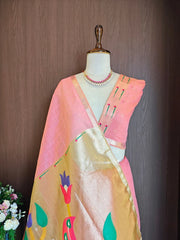 Soft Muga Cotton Morni Weaving Saree