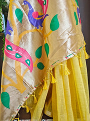 Soft Muga Cotton Morni Weaving Saree