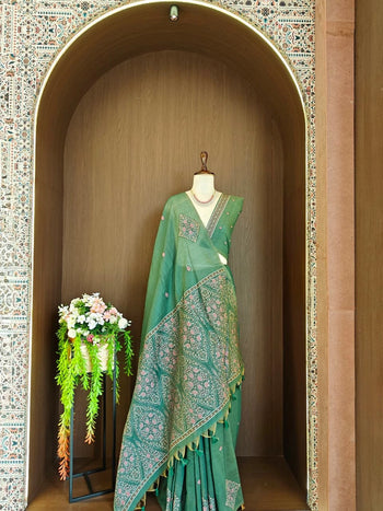 Soft Mul Cotton Pashmina Weaving Saree