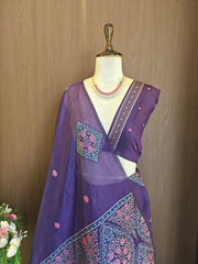 Soft Mul Cotton Pashmina Weaving Saree