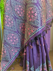 Soft Mul Cotton Pashmina Weaving Saree