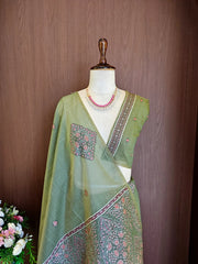 Soft Mul Cotton Pashmina Weaving Saree