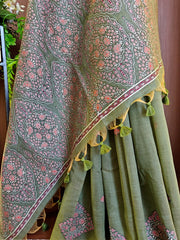 Soft Mul Cotton Pashmina Weaving Saree