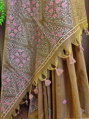 Soft Mul Cotton Pashmina Weaving Saree