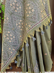 Soft Mul Cotton Pashmina Weaving Saree