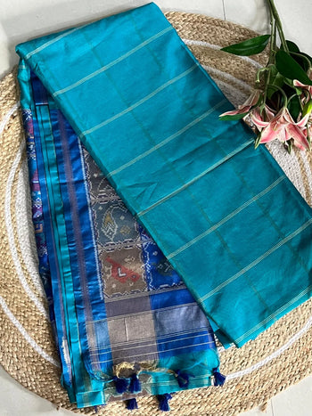 Pure Khadi Raw Silk Weaving Patola Saree