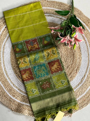 Pure Khadi Raw Silk Weaving Patola Saree