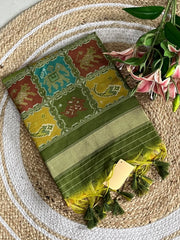 Pure Khadi Raw Silk Weaving Patola Saree