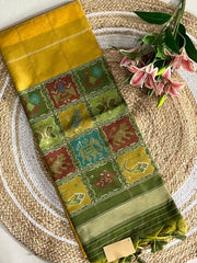 Pure Khadi Raw Silk Weaving Patola Saree