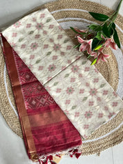 Soft Khadi Raw Silk Weaving Patola Saree
