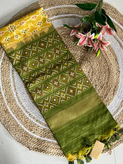 Soft Khadi Raw Silk Weaving Patola Saree