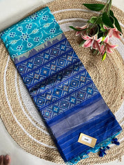 Soft Khadi Raw Silk Weaving Patola Saree
