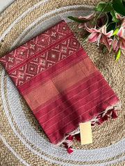 Soft Khadi Raw Silk Weaving Patola Saree