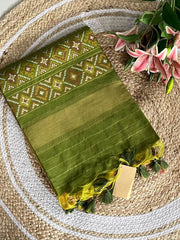 Soft Khadi Raw Silk Weaving Patola Saree