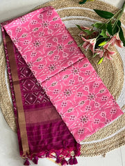 Soft Khadi Raw Silk Weaving Patola Saree