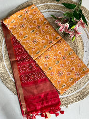 Soft Khadi Raw Silk Weaving Patola Saree