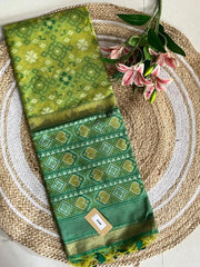 Pure Khadi Raw Silk Weaving Patola Saree