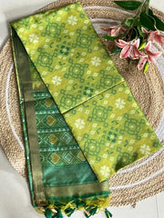Pure Khadi Raw Silk Weaving Patola Saree