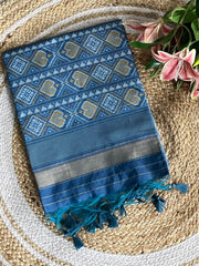 Pure Khadi Raw Silk Weaving Patola Saree