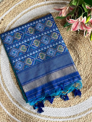 Pure Khadi Raw Silk Weaving Patola Saree