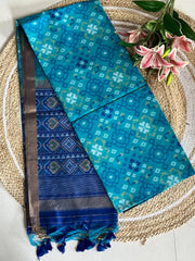 Pure Khadi Raw Silk Weaving Patola Saree