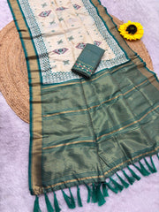 Ikkat Pochampally Patola Silk Saree