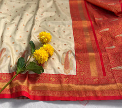 Paithani Weaves with kanchipuram touch Silk Saree
