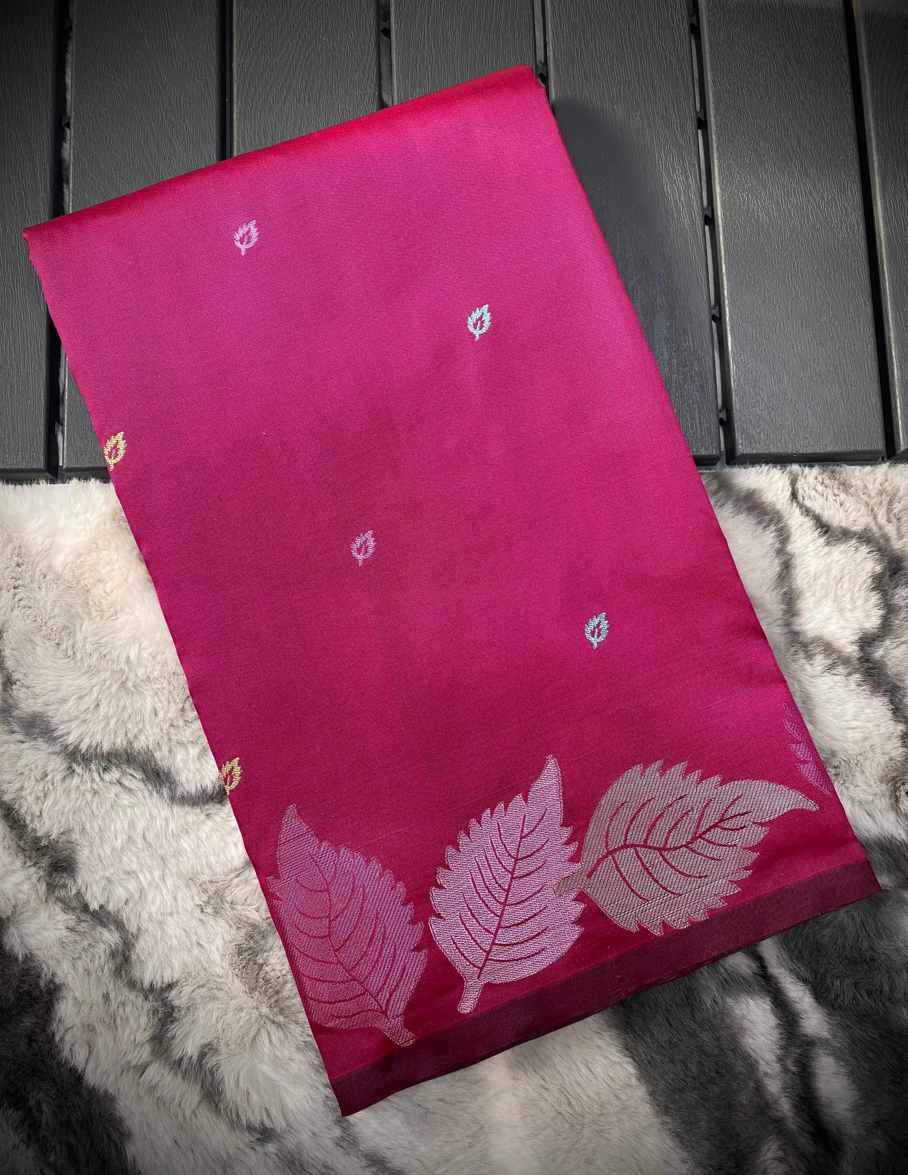 Soft Silk Colourful Weaving Printed Saree