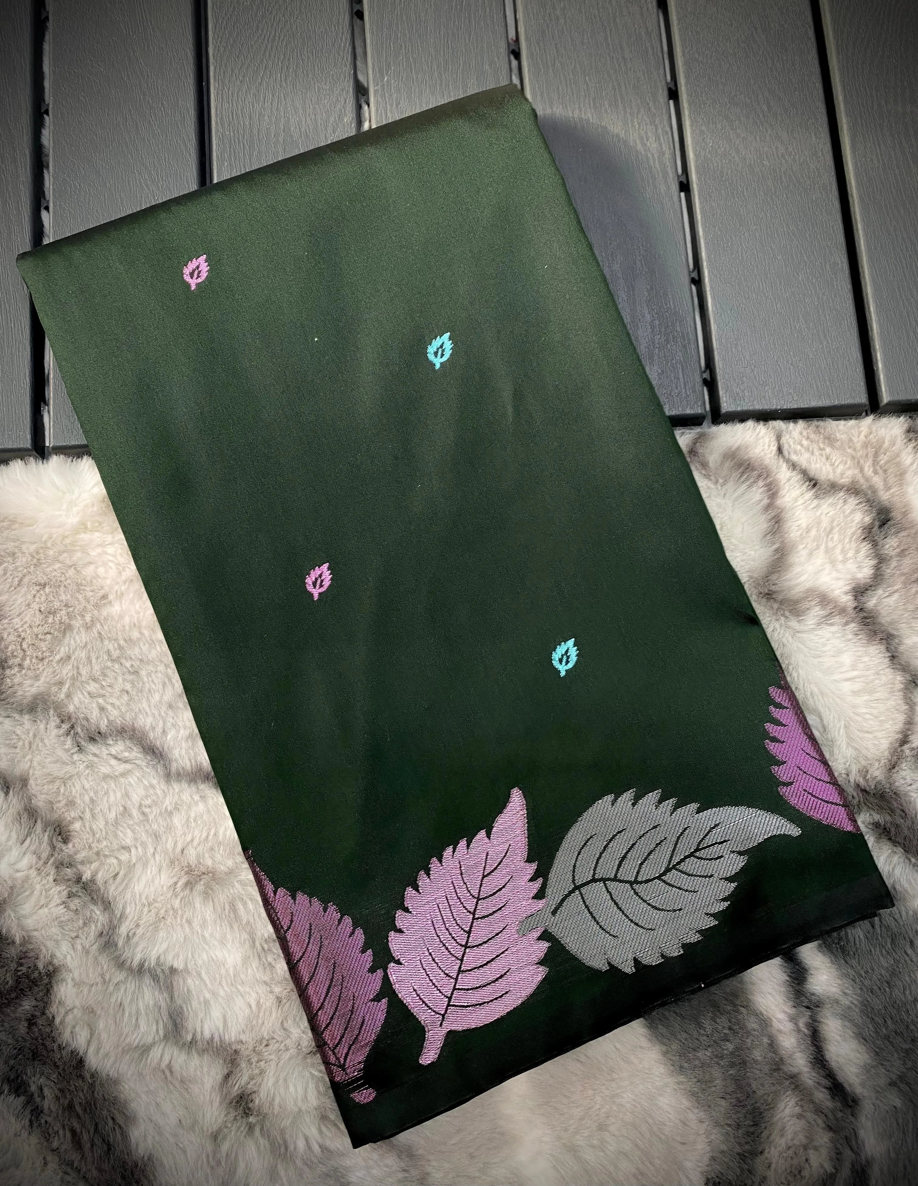 Soft Silk Colourful Weaving Printed Saree