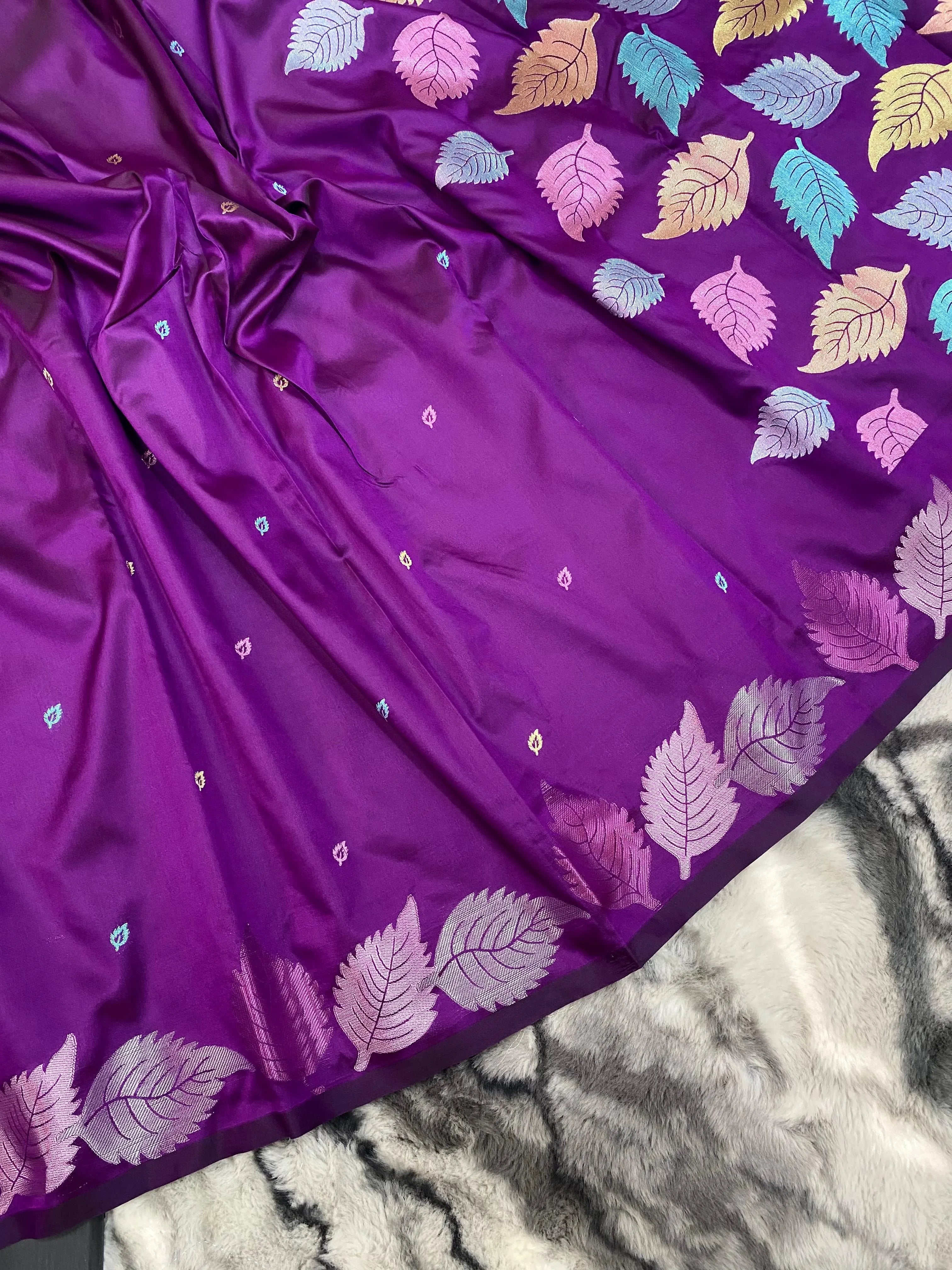 Soft Silk Colourful Weaving Printed Saree