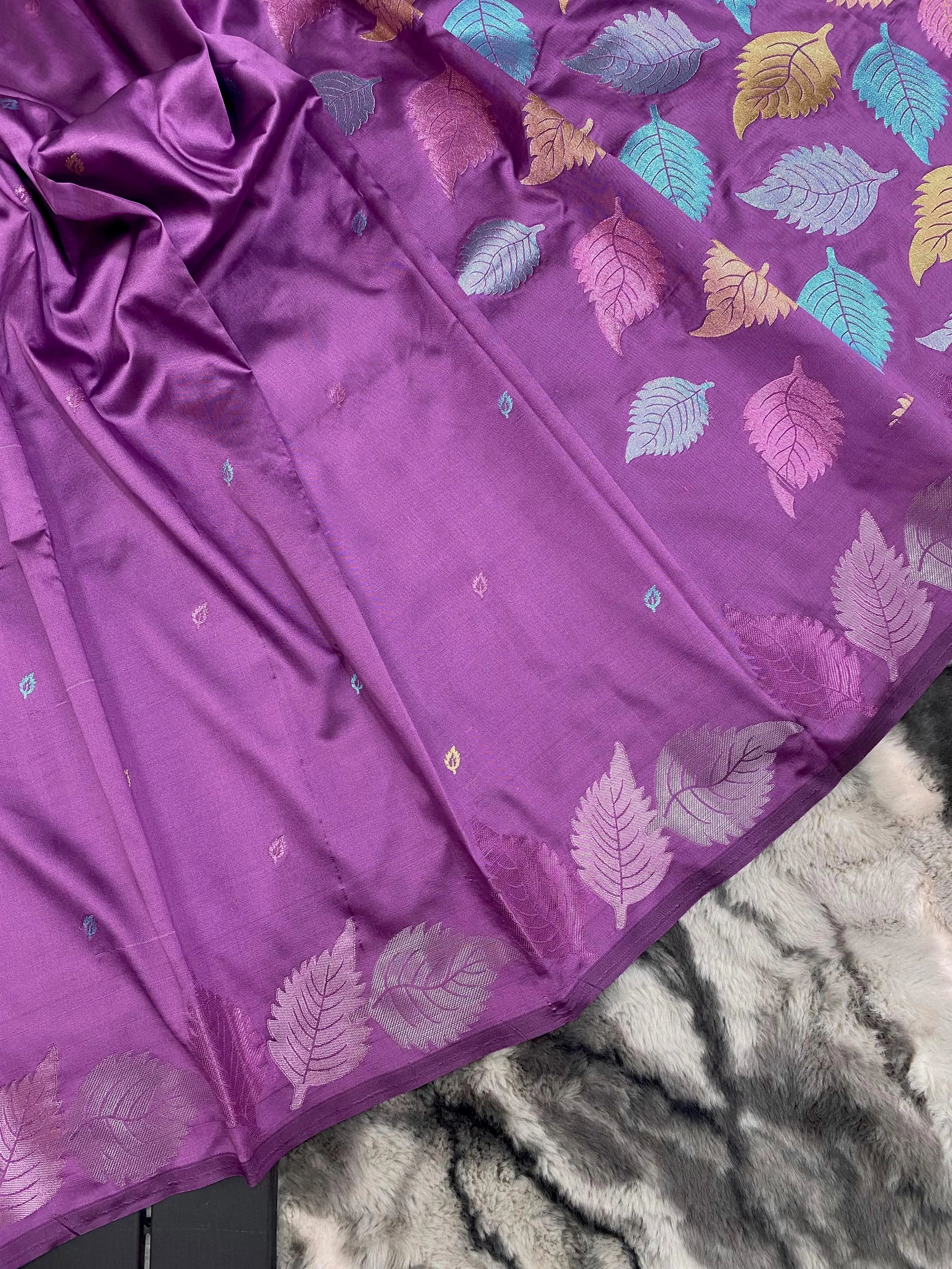 Soft Silk Colourful Weaving Printed Saree