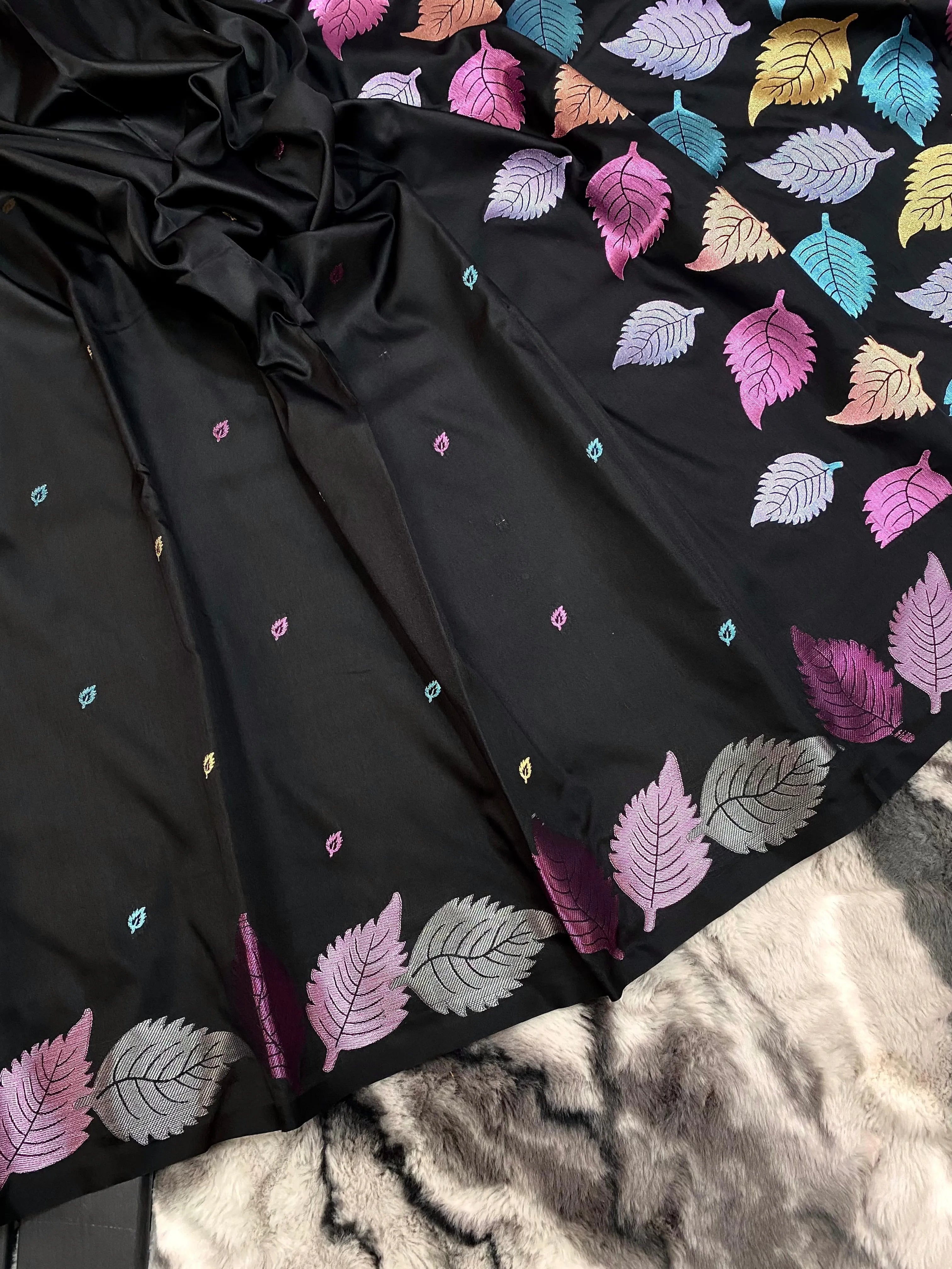 Soft Silk Colourful Weaving Printed Saree
