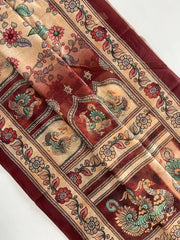 Malai Cotton Digital Printed Kalamkari Saree