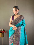 Soft Chanderi Silk Digital Printed Saree