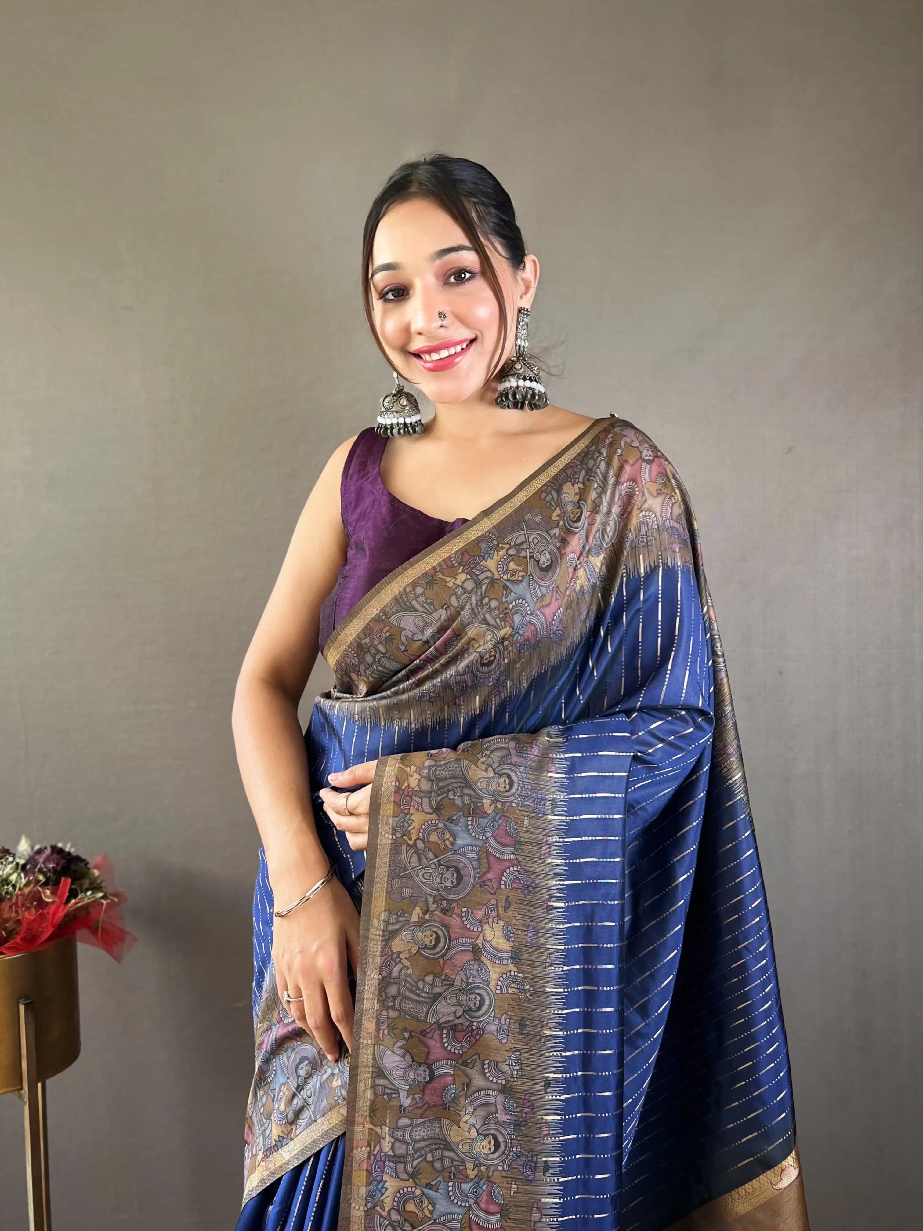 Soft Chanderi Silk Digital Printed Saree