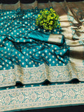 Banarasi Zari Motif Silk Fabric Saree