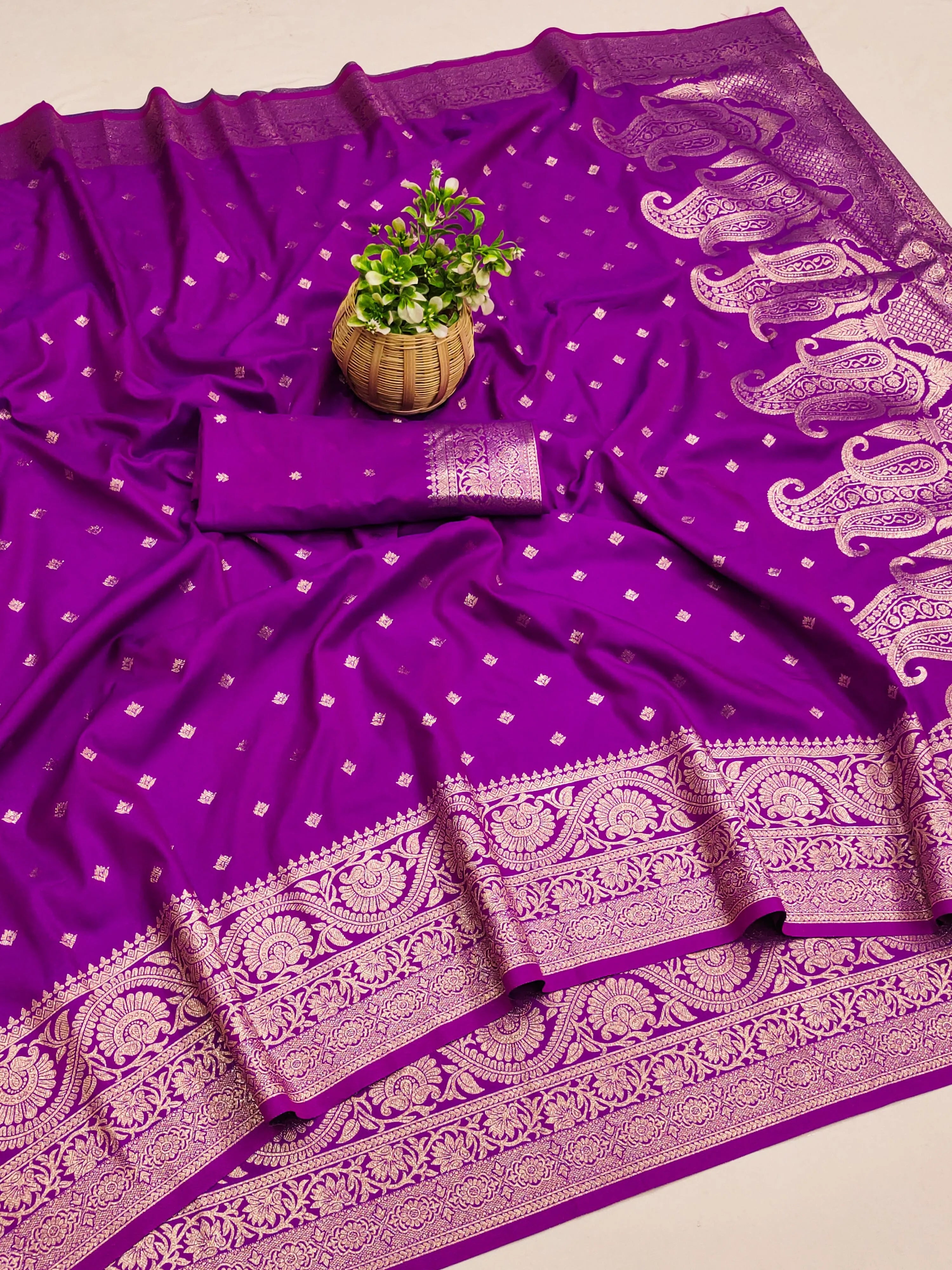 Beautiful Soft Banarasi Silk Saree