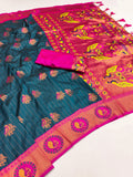 Soft Silk Copper Zari Weaving Paithani Saree