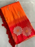 Soft Silk Floral Zari Weaving Saree